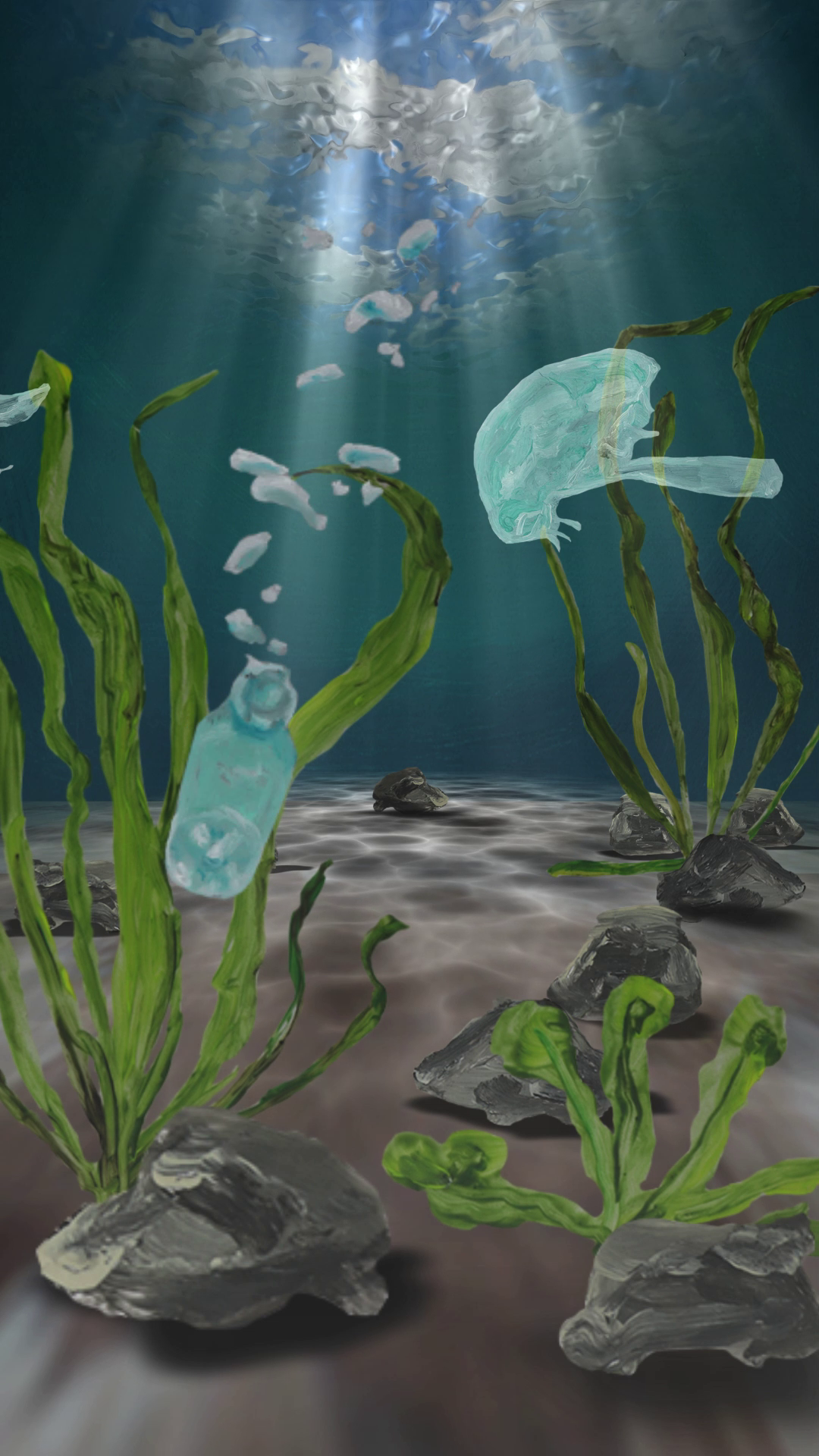 Still from the animation Echoes in the Deep 2025